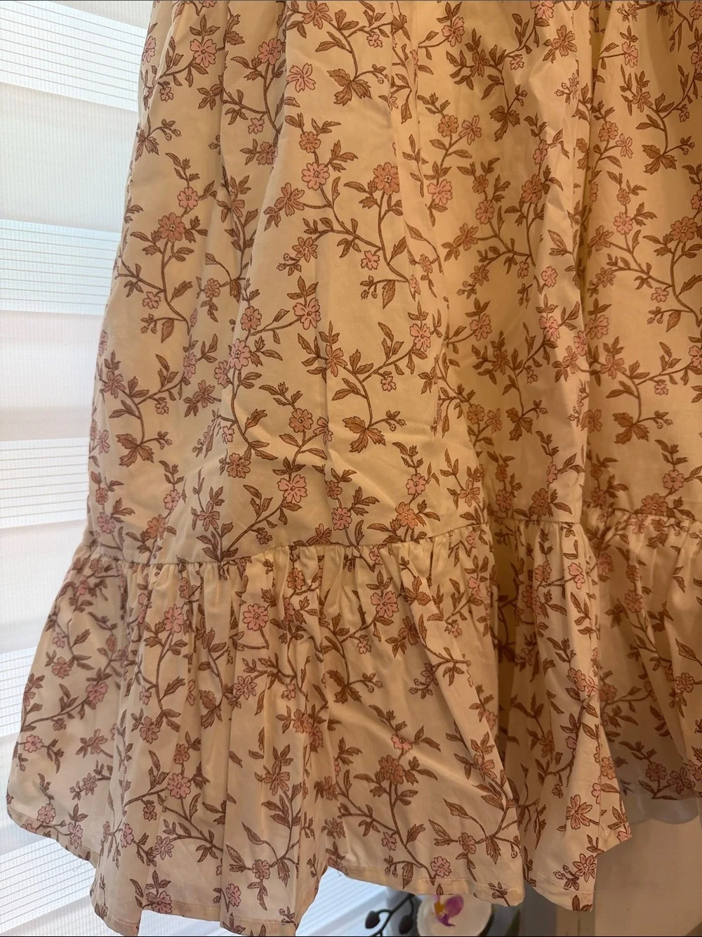 Brand New in Box Noralee Girls Cream Floral Puff-Sleeve Dress